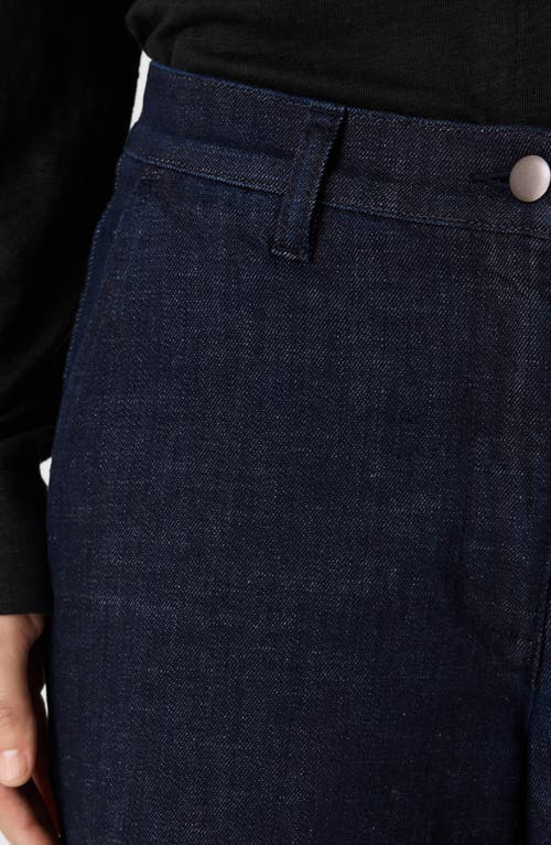 Eileen Fisher Ankle Wide Leg Jeans In Deep Indigo