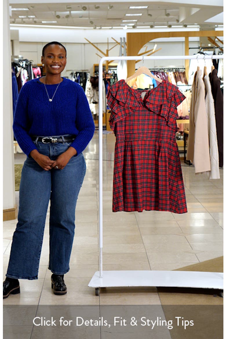 Arvada Plaid Ruffle Minidress video