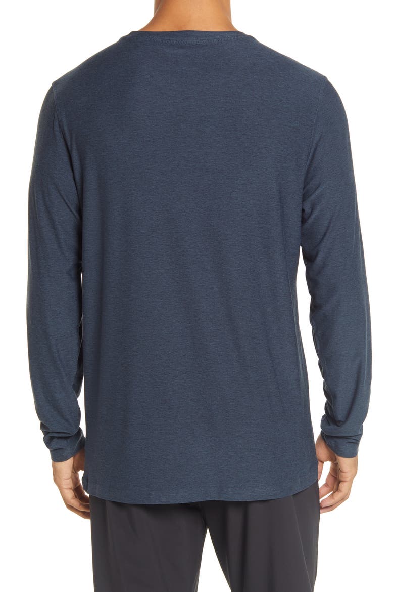 Long Sleeve Strato Tech Tee, Alternate, color, NAVY HEATHER