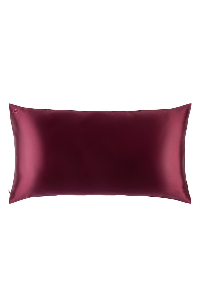 slip Pure Silk King Pillowcase, Alternate, color, Plum