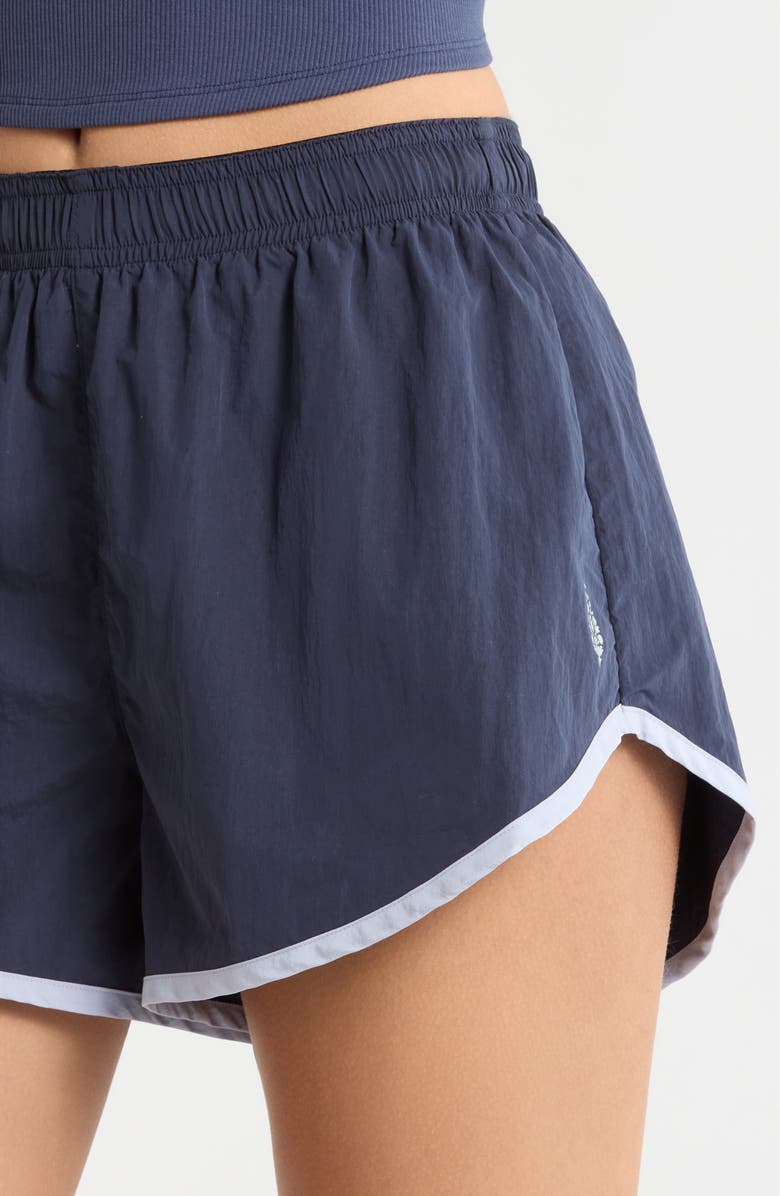 Free People FP Movement Now or Never Run Shorts, Alternate, color, Midnight Navy