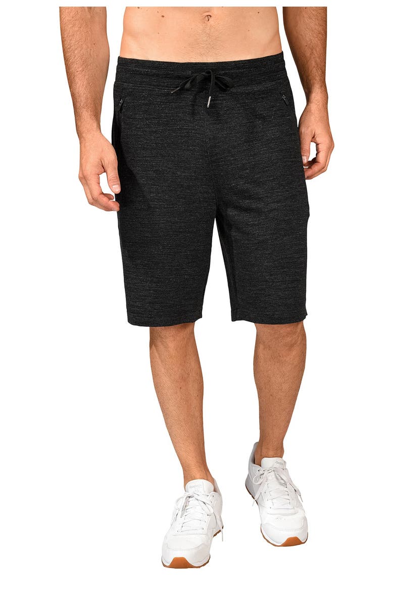 90 DEGREE BY REFLEX Zip Pocket Terry Shorts, Main, color, 
