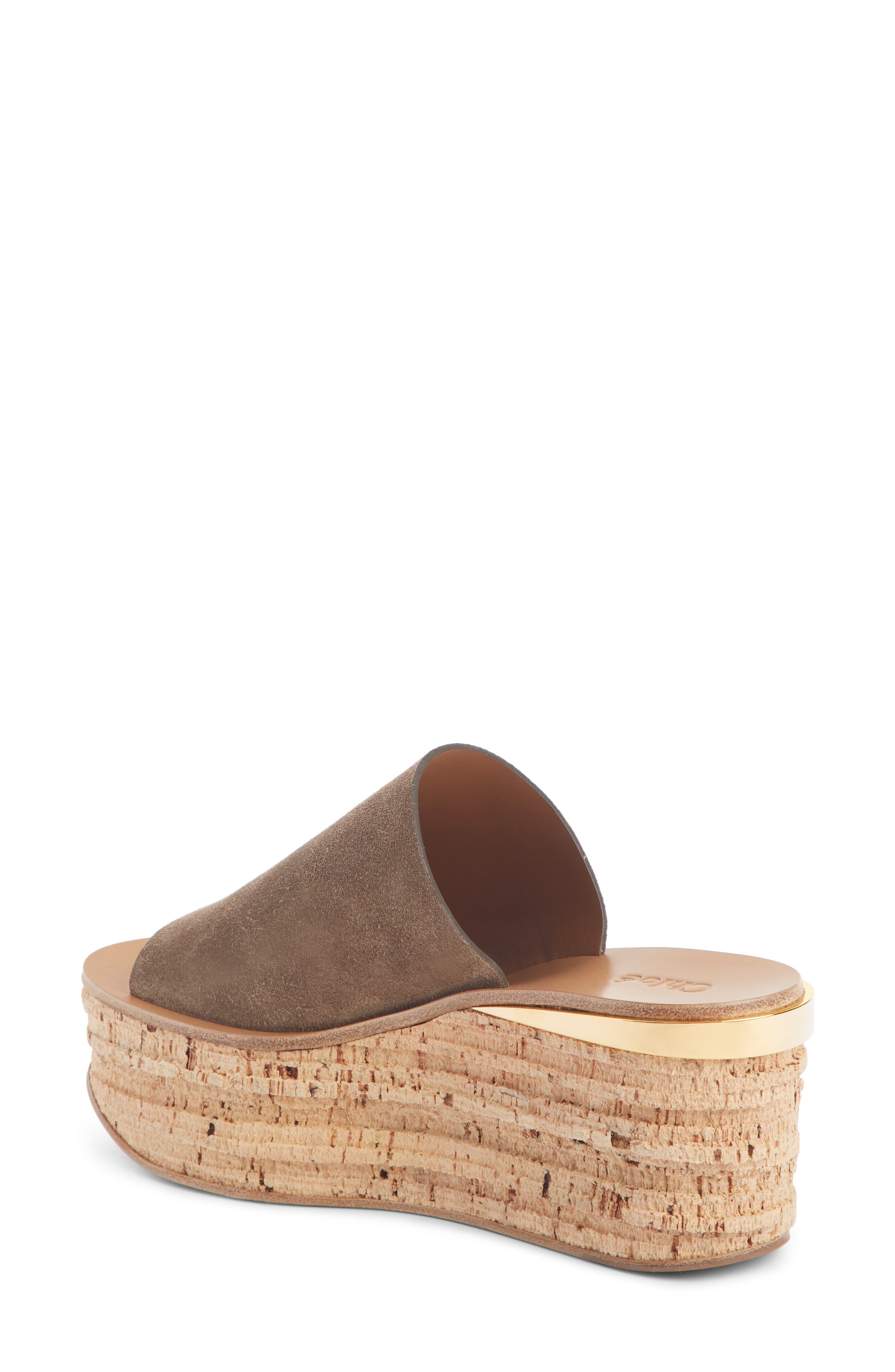 Chloé Camille Cork Platform Sandal, Alternate, color, 
