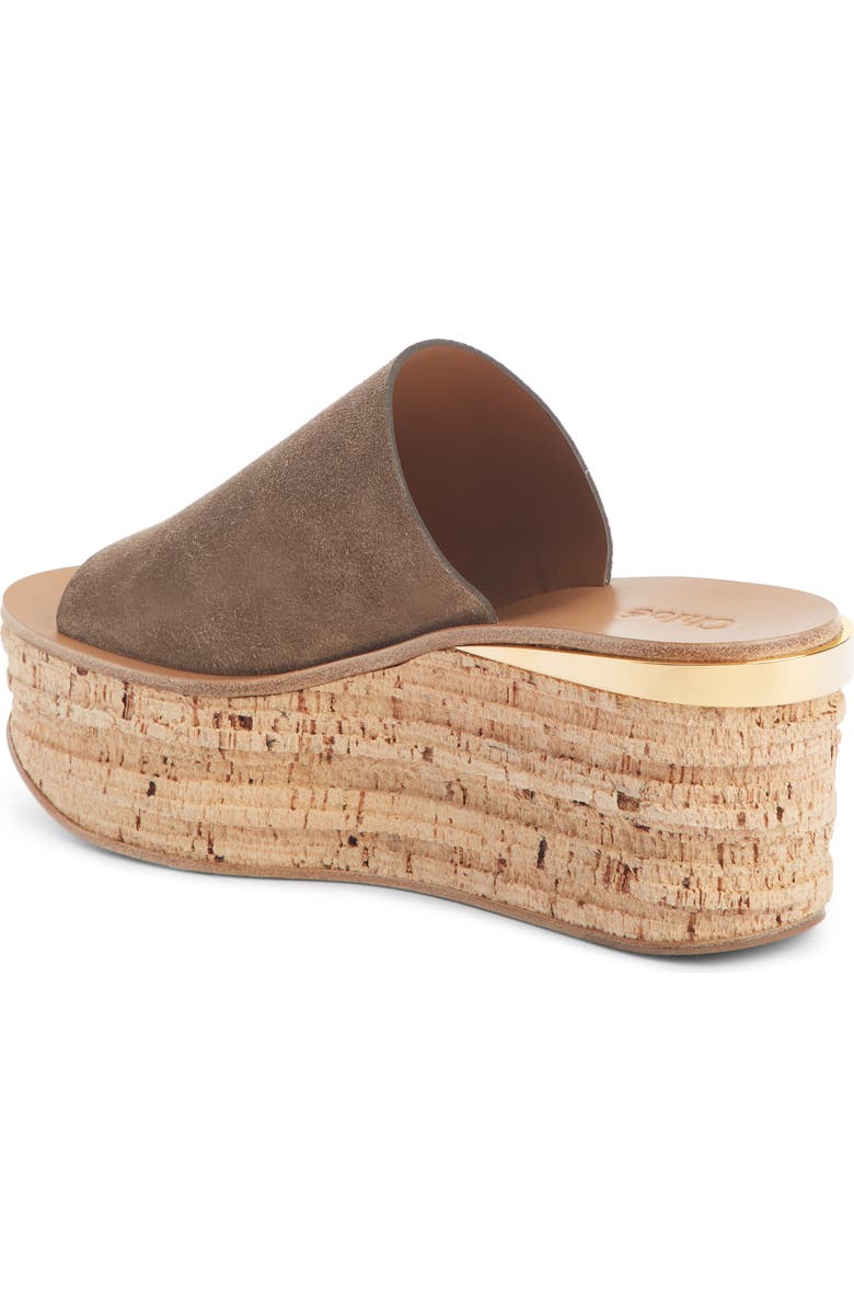 Chloé Camille Cork Platform Sandal, Alternate, color,