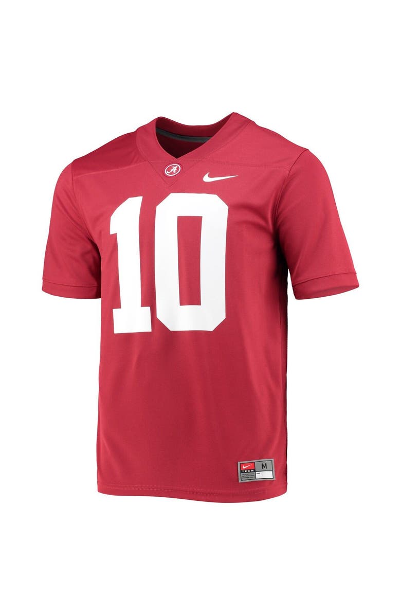 Nike Men's Nike Mac Jones Crimson Alabama Crimson Tide 2021 Draft Class Game Jersey, Alternate, color, 