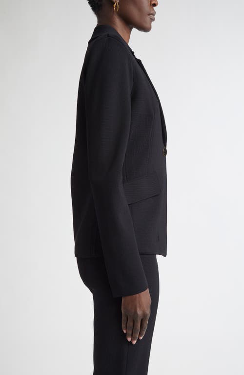 St John St. John Collection Harper One-button Knit Jacket In Black
