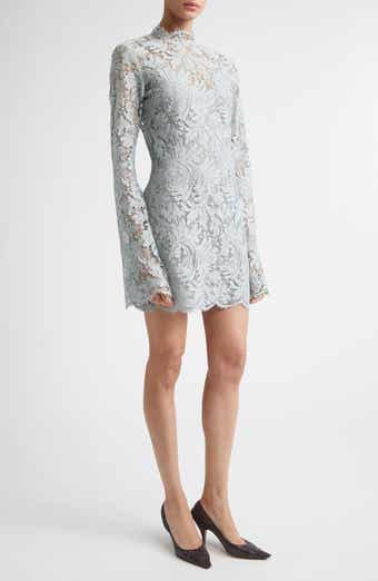 Eden Floral Lace Mock Neck Minidress
