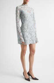 A.L.C. Eden Floral Lace Mock Neck Minidress
