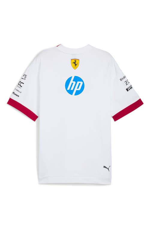 Puma X 2025 Scuderia Ferrari Hp Driver T-shirt In White