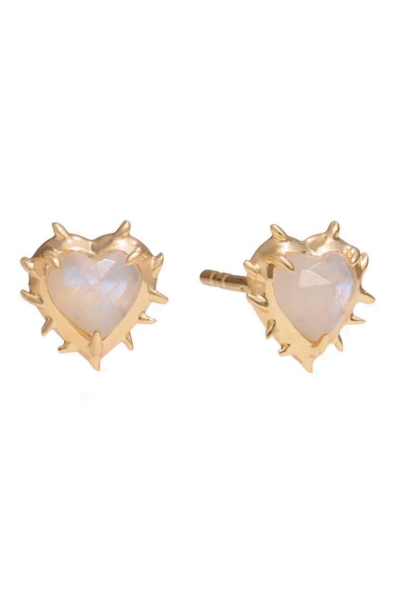 Heart of Thorns Stud Earrings, Main, color, 14K GOLD VERMEIL