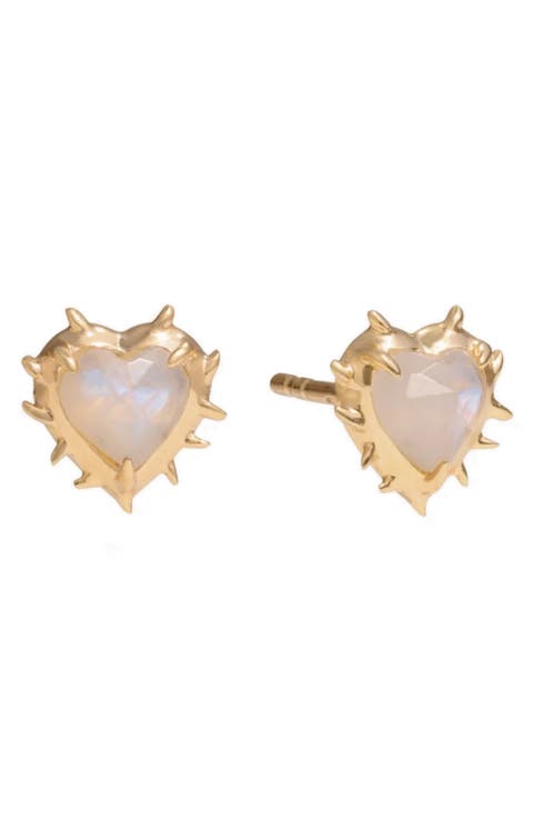 Heart of Thorns Stud Earrings