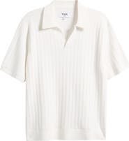Wax London Siena Textured Cotton Blend Polo