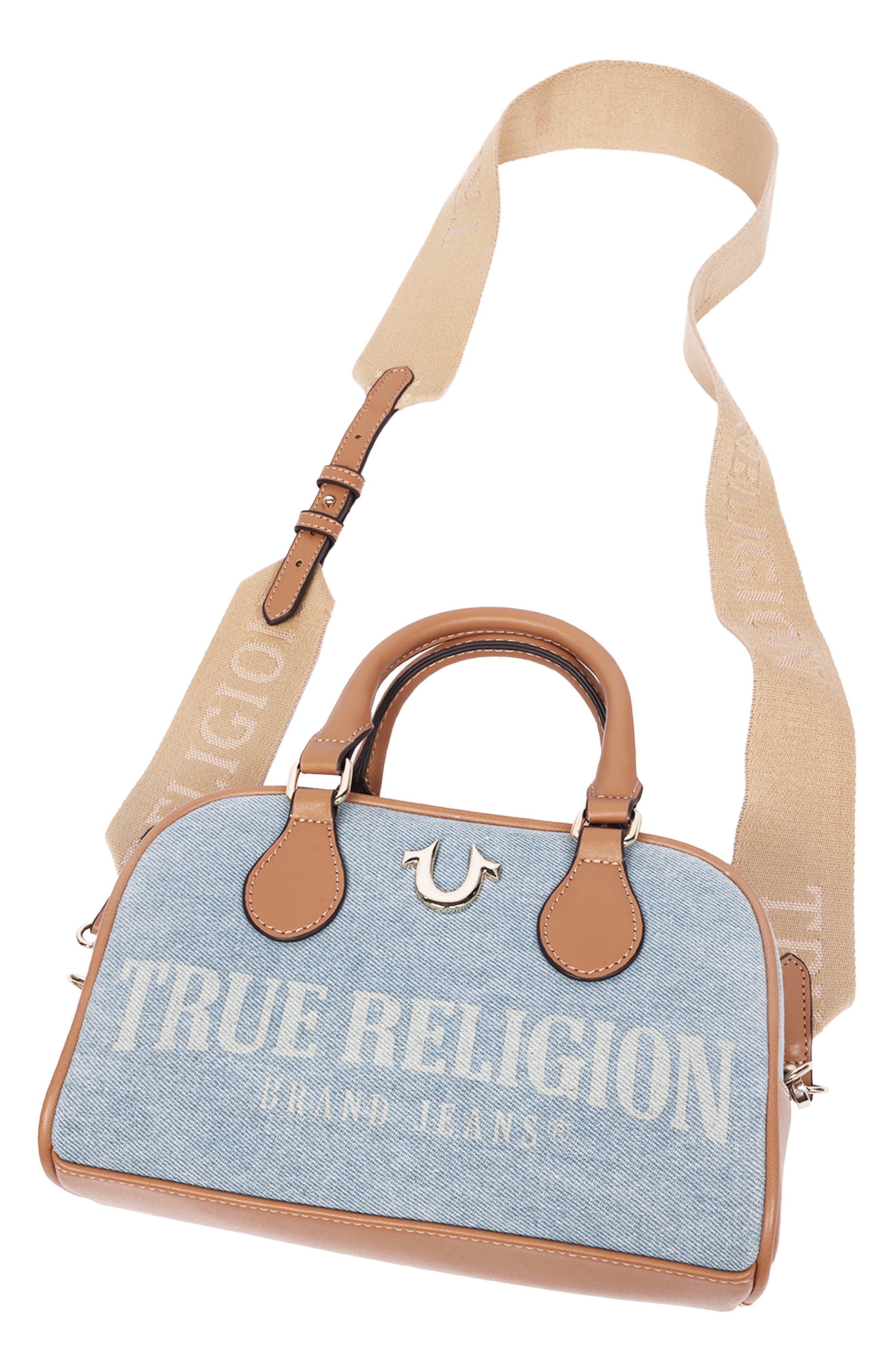 Denim Logo Mini Crossbody Bag, Alternate, color, DENIM