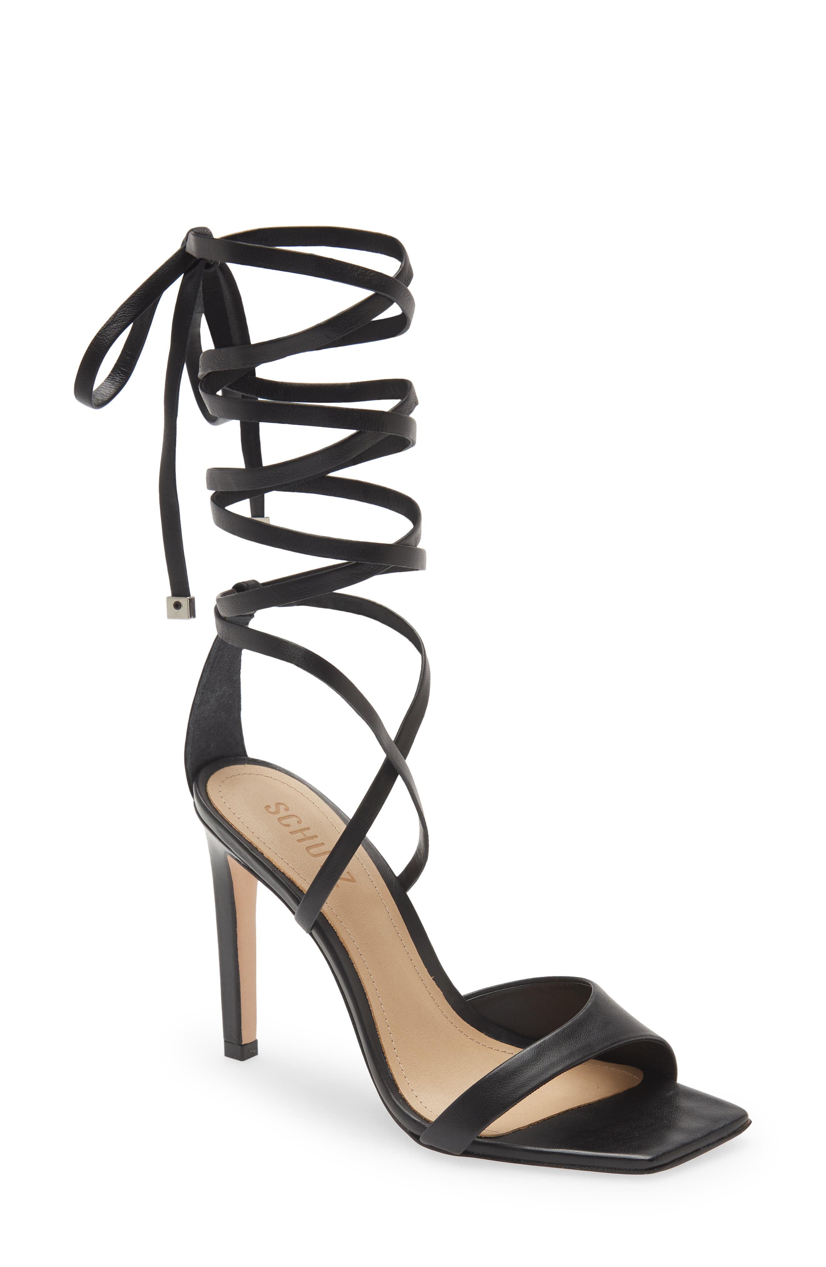Schutz Bryce Ankle Wrap Sandal, Main, color, 