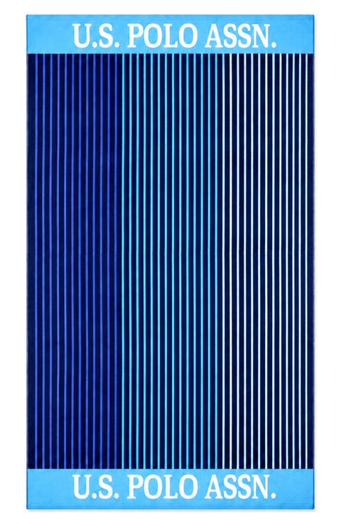 Port Stripe Jacquard Beach Towel