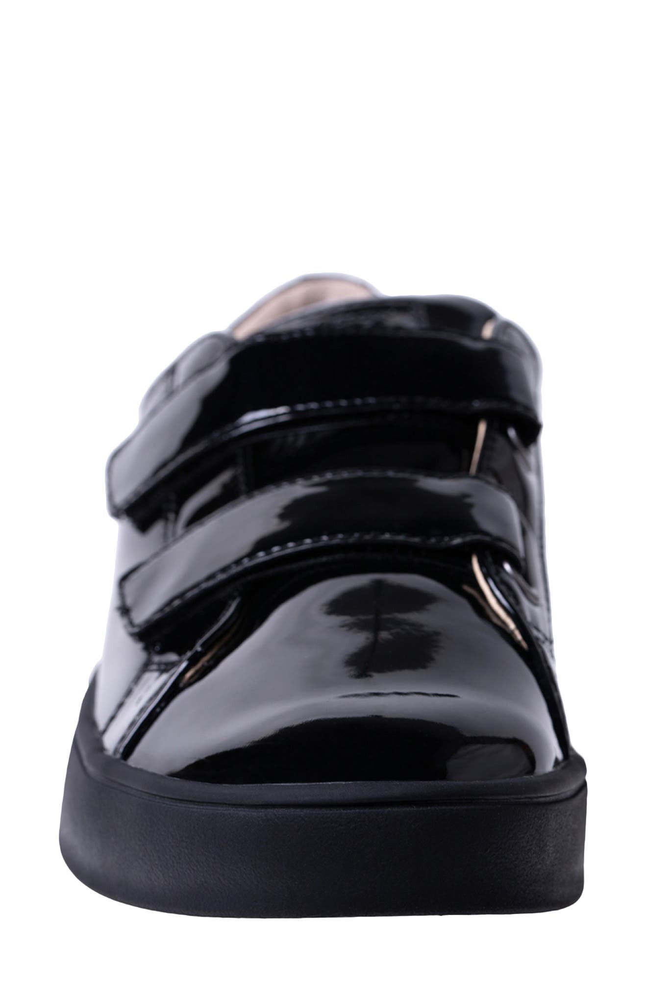 Malibu Bella Faux Leather Sneaker, Alternate, color, BLACK