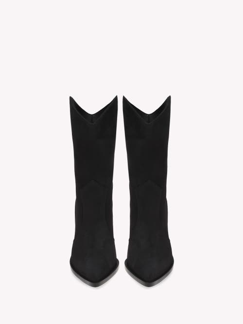 Gianvito Rossi Denver Suede Ankle Boots In Black Suede