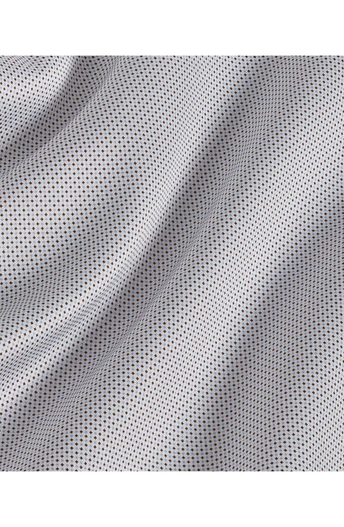 David Donahue Trim Fit Microdot Print Dress Shirt In Multi