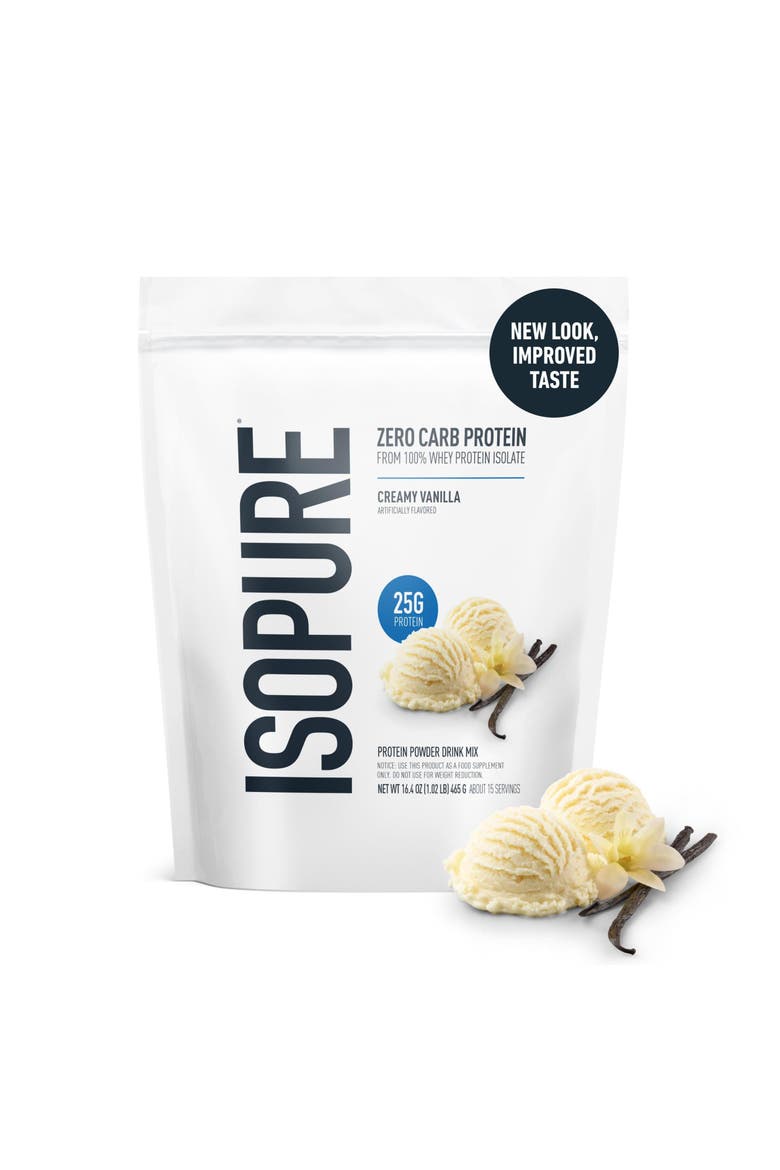 Zero Carb 100% Whey Protein Isolate Powder, Creamy Vanilla, 25g Protein, 15 Servings, Alternate, color, None