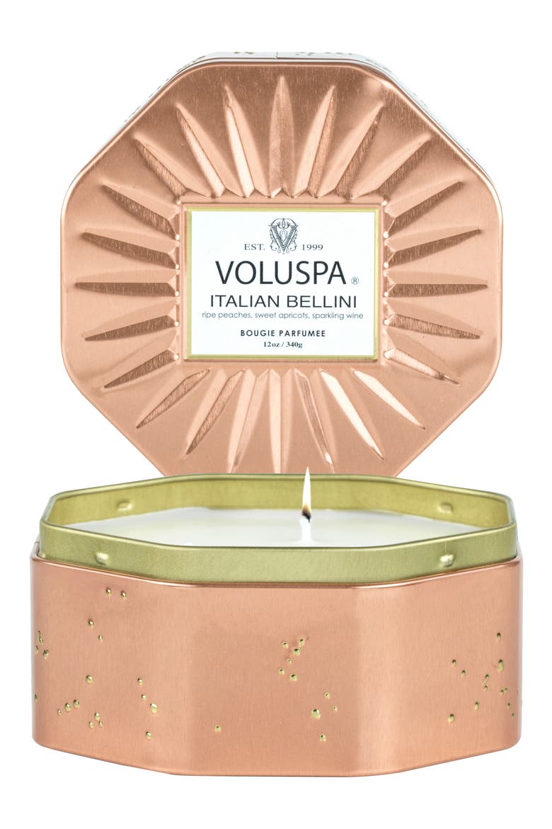 Italian Bellini Octagon Tin Candle (Nordstrom Exclusive), Main, color, NO COLOR