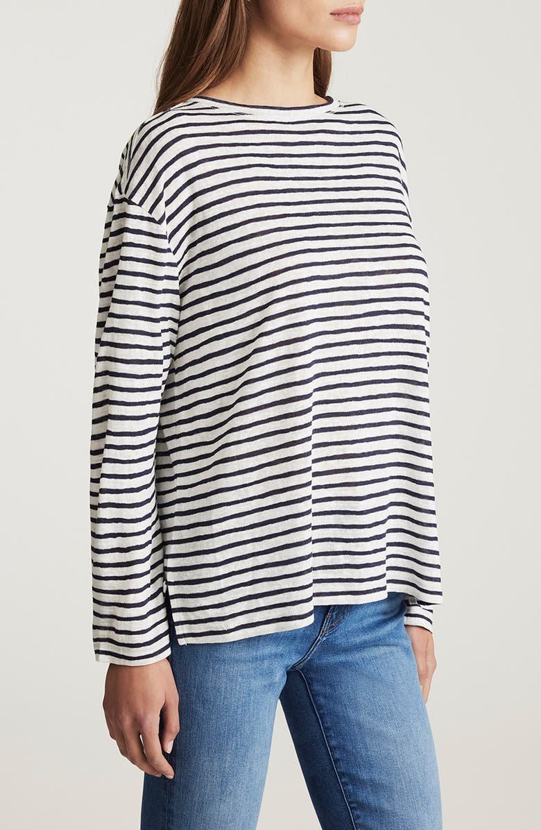 Mavi Jeans Stripe Long Sleeve T-Shirt, Alternate, color, Navy Blazer Stripe