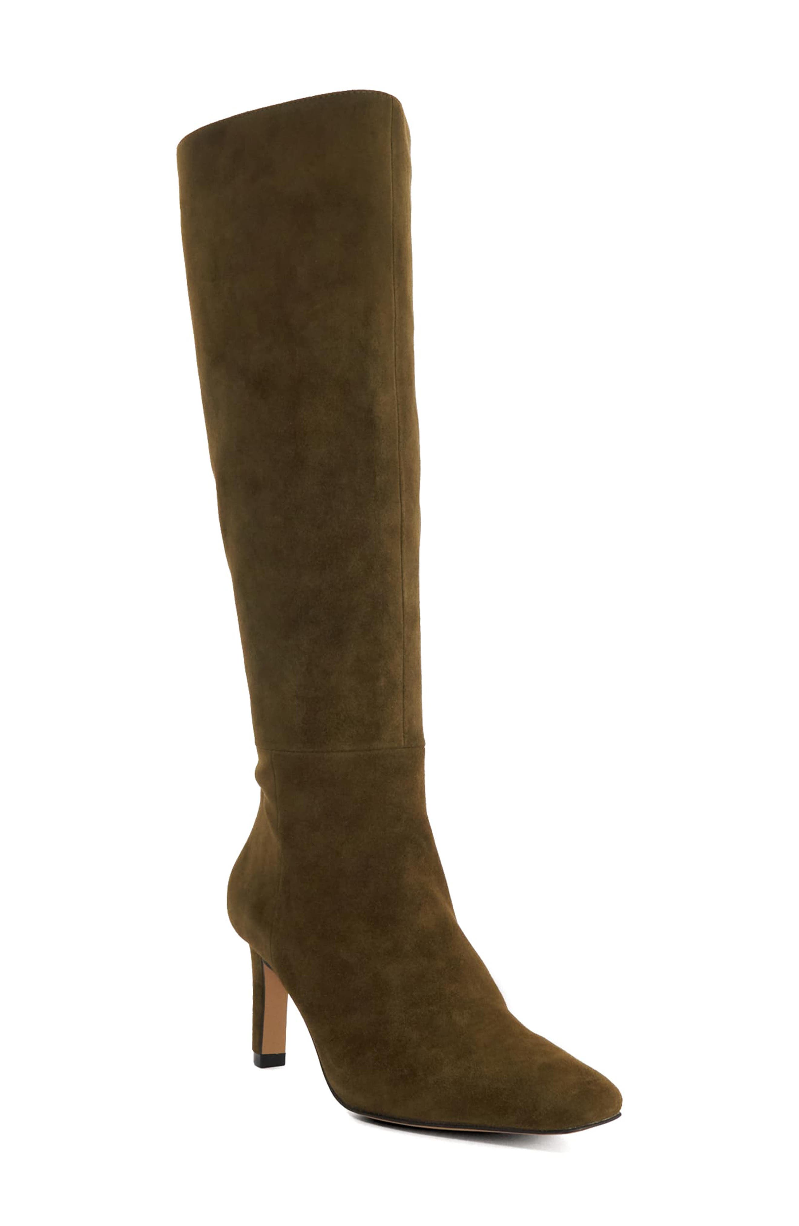 Standin Knee High Boot, Main, color, KHAKI