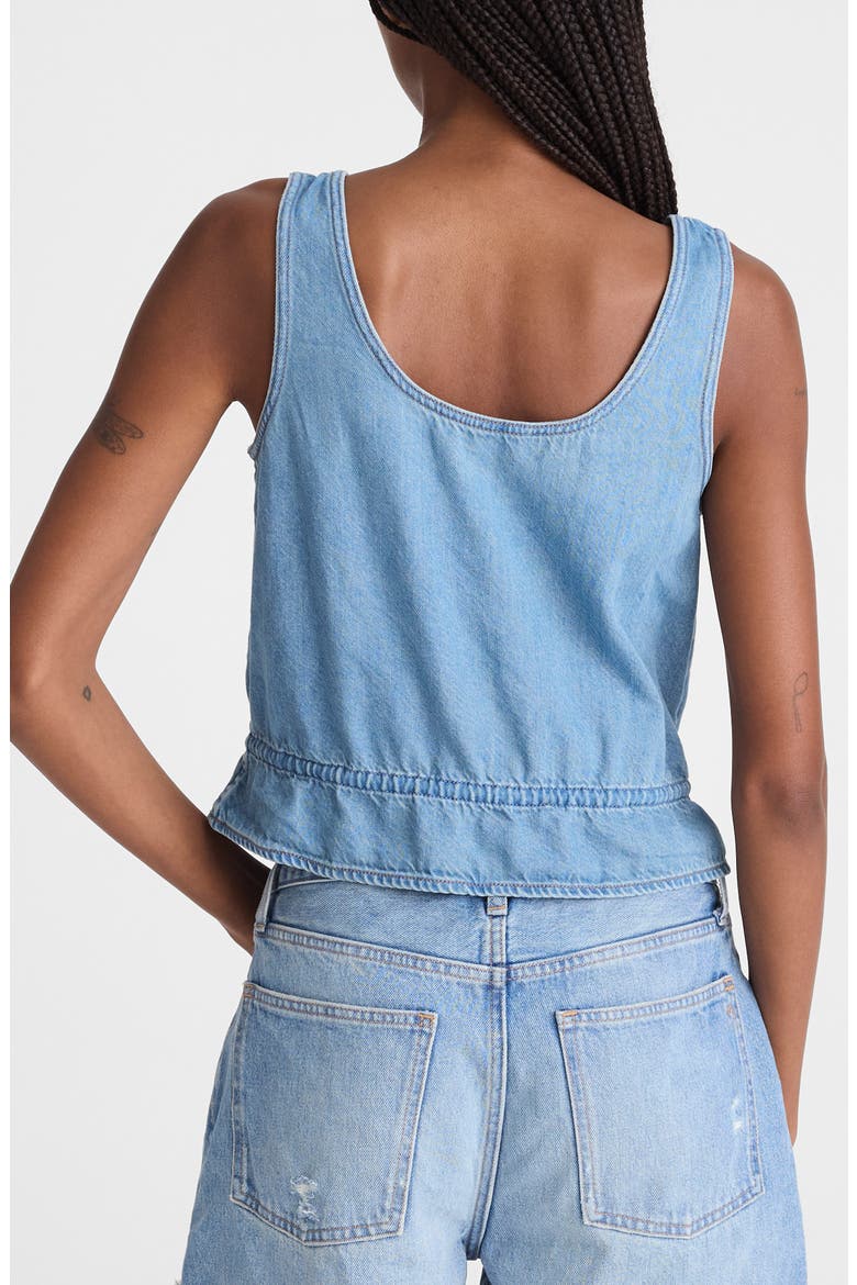 Sylvie Denim Tank, Alternate, color, LIDO WASH