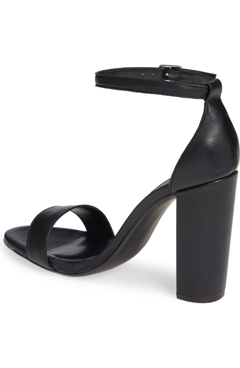Steve Madden Carrson Ankle Strap Sandal, Alternate, color, Black Leather