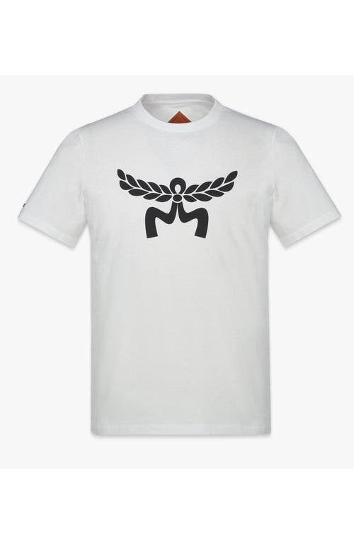 Mcm Laurel Logo Print T-shirt In White