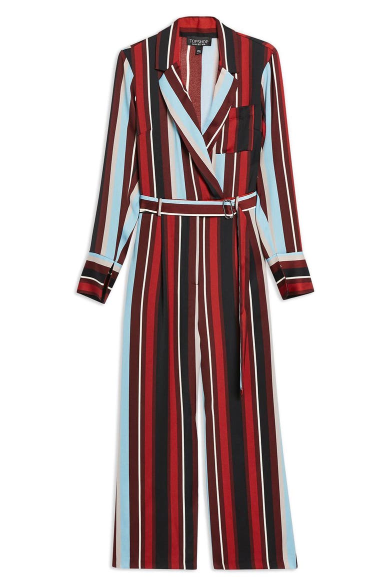 Stripe Jumpsuit, Alternate, color, BLACK MULTI