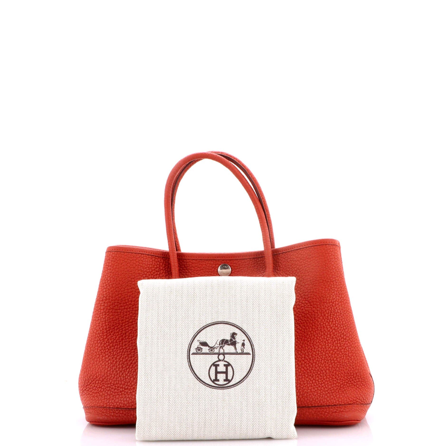 Pre-Owned Hermes Garden Party Tote Leather 30, Alternate, color, Terre Battue