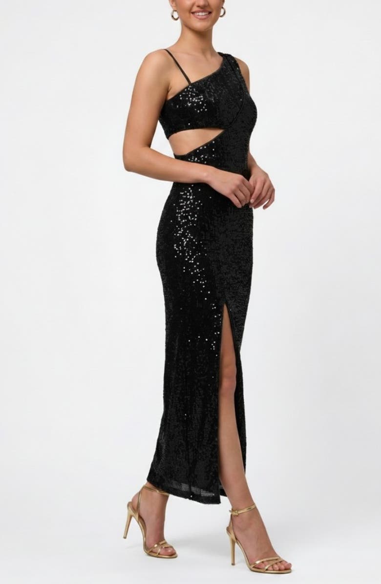 RACHEL Rachel Roy Phoenix One Shoulder Maxi Gown, Alternate, color, 