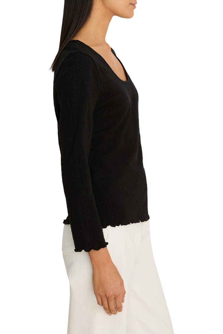 Lace Scoop Neck Top, Alternate, color, BLACK ONYX