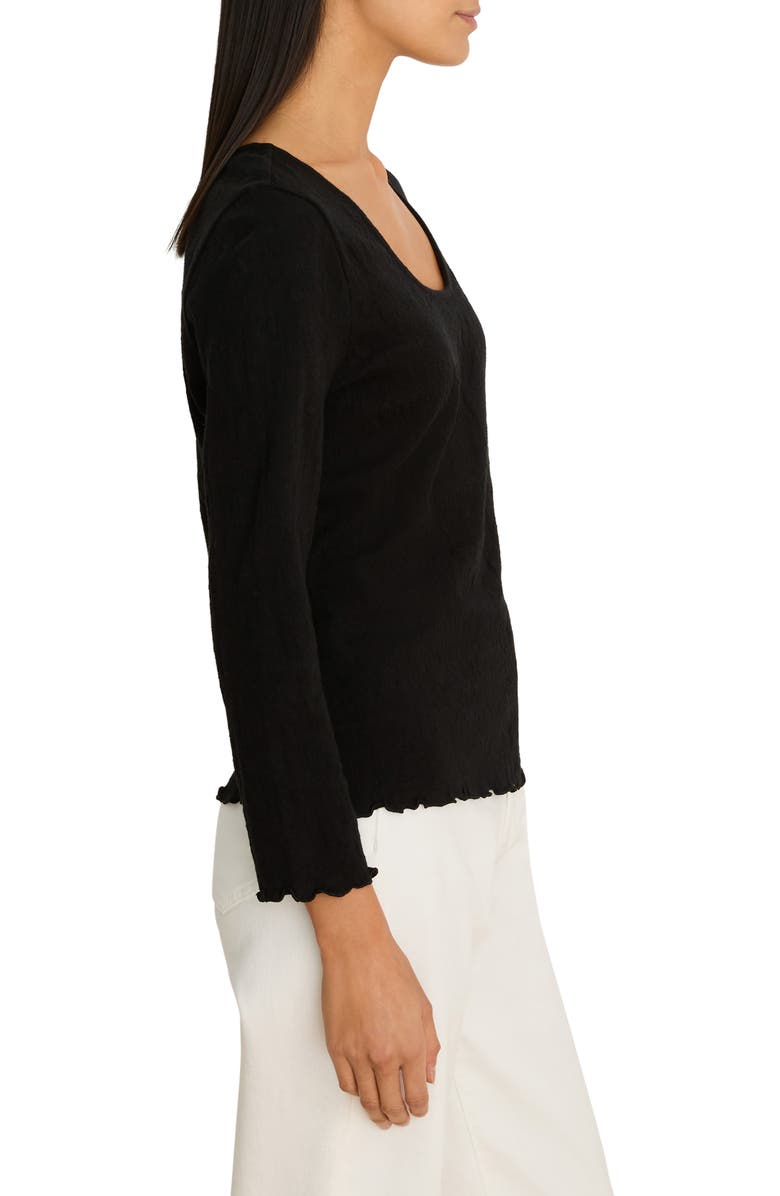 NZT by NIC+ZOE Lace Scoop Neck Top, Alternate, color, Black Onyx