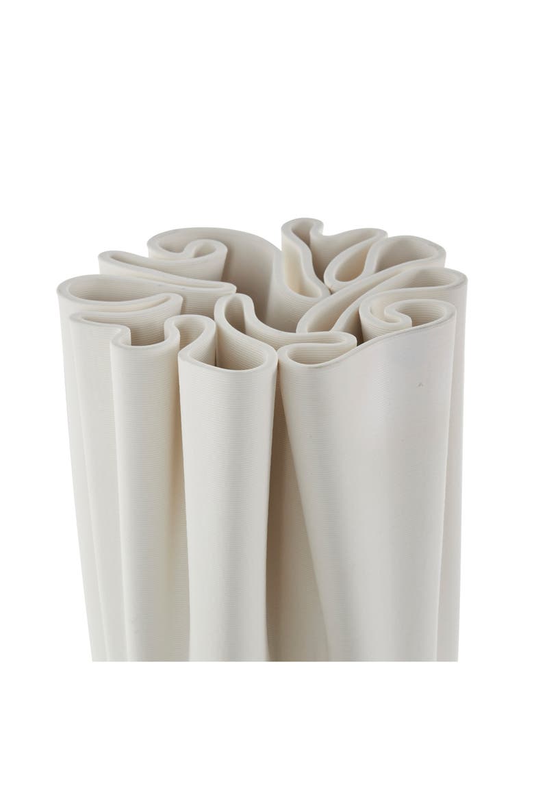 White Ceramic Vase, Alternate, color, WHITE