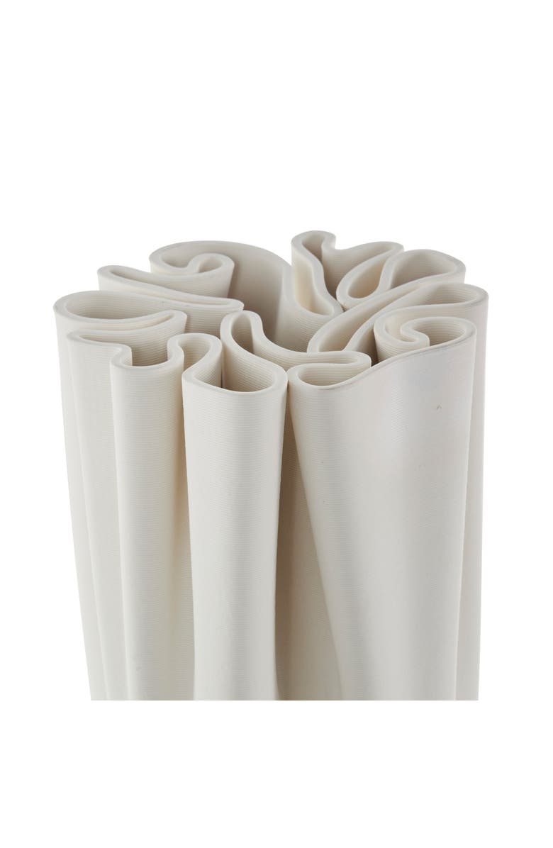 VIVIAN LUNE HOME White Ceramic Vase, Alternate, color, 