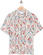 DENIM AND FLOWER Floral Print Camp Shirt