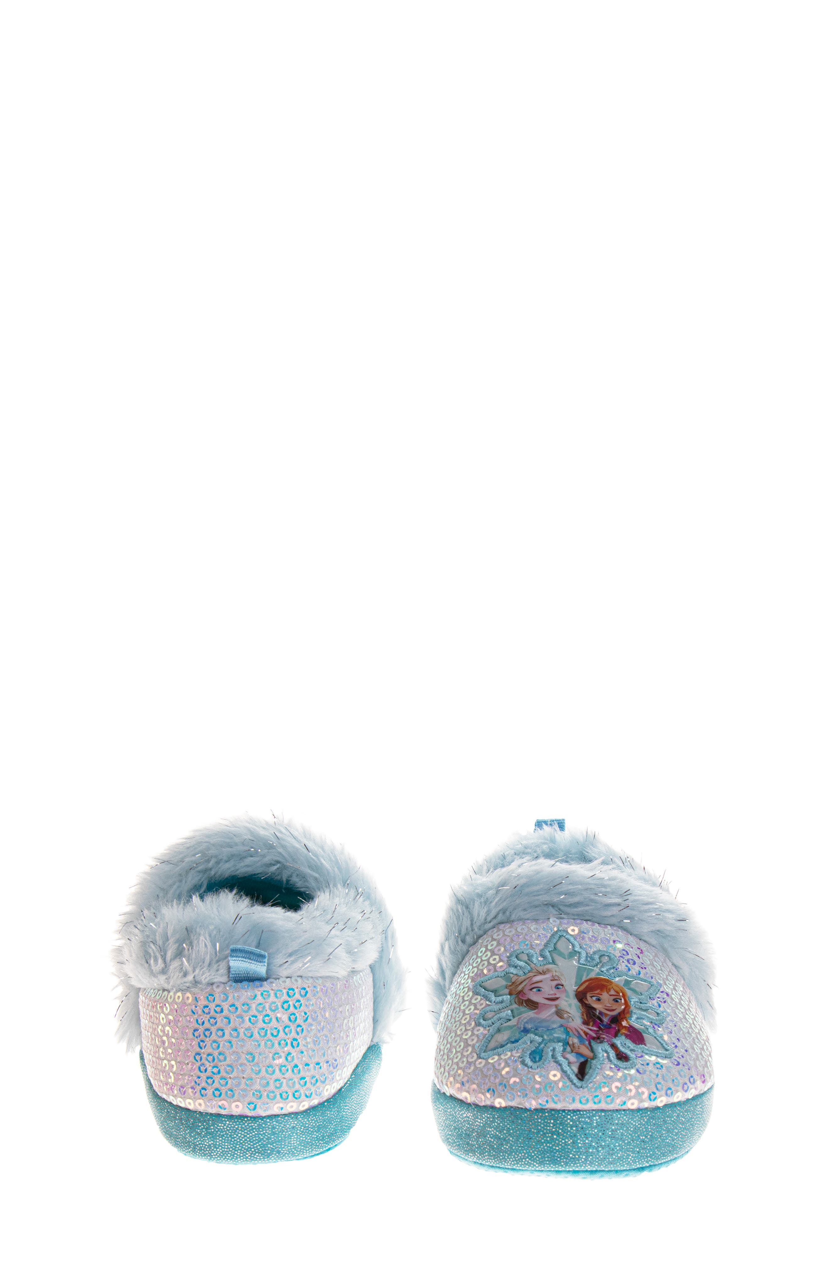 JOSMO Kids' Frozen II Faux Shearling Graphic Slipper, Alternate, color, Blue