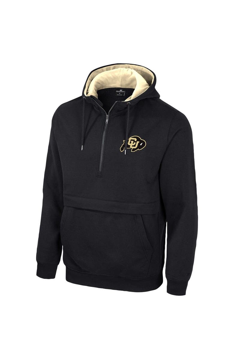 COLOSSEUM Men's Colosseum Black Colorado Buffaloes Half-Zip Hoodie, Alternate, color, Black