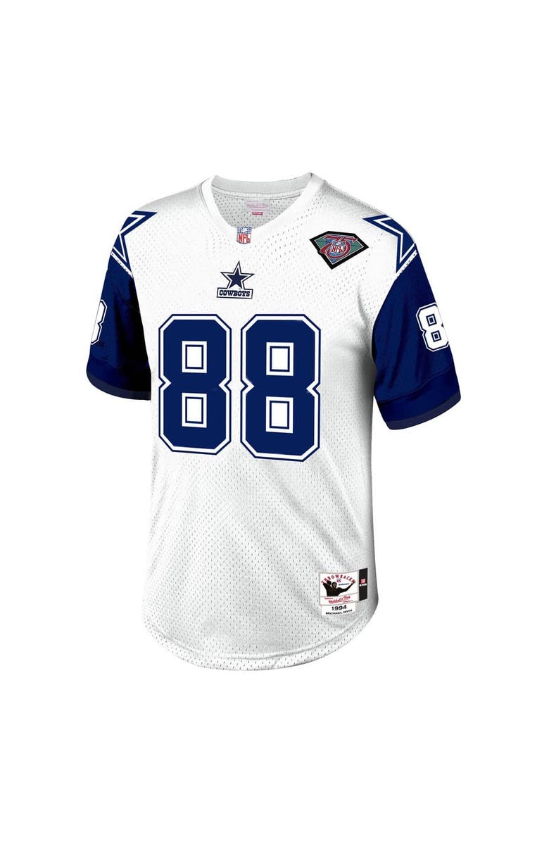 Mitchell & Ness Men's Mitchell & Ness Michael Irvin White Dallas Cowboys 1994 Authentic Throwback Retired Player Jersey, Alternate, color, White