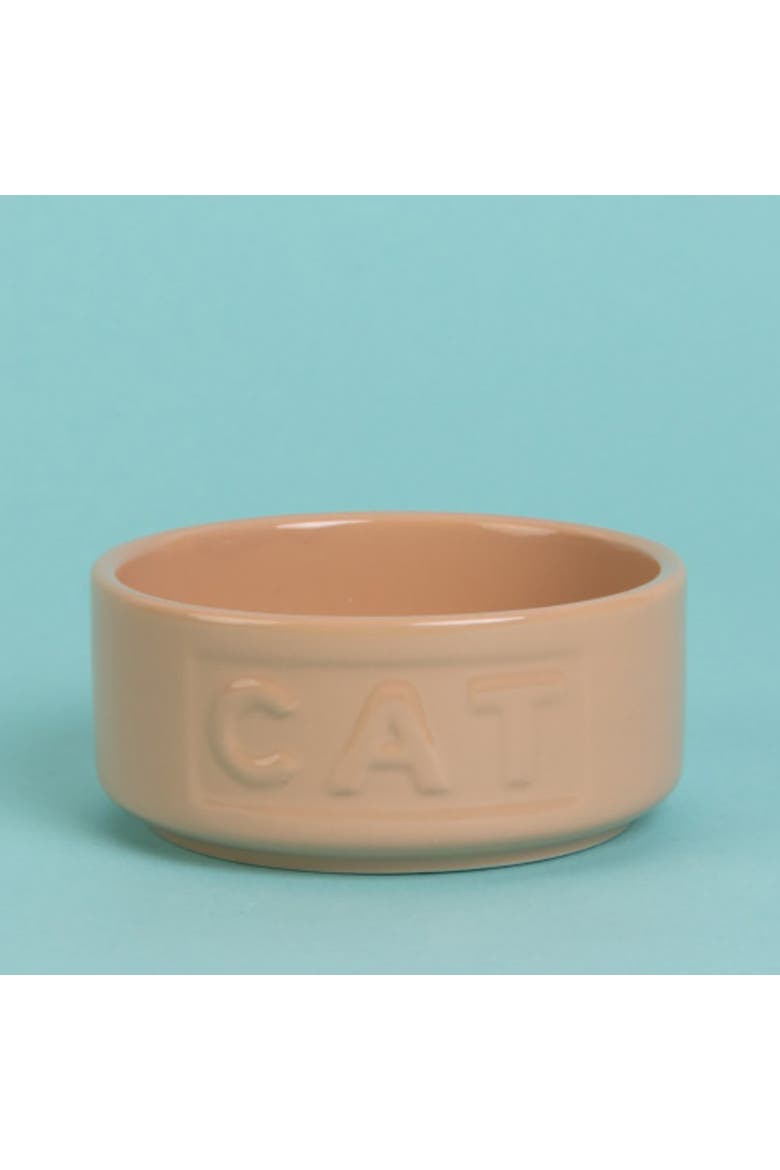 5.2 Inch Cane Cat Food And Water Bowl, Alternate, color, Brown