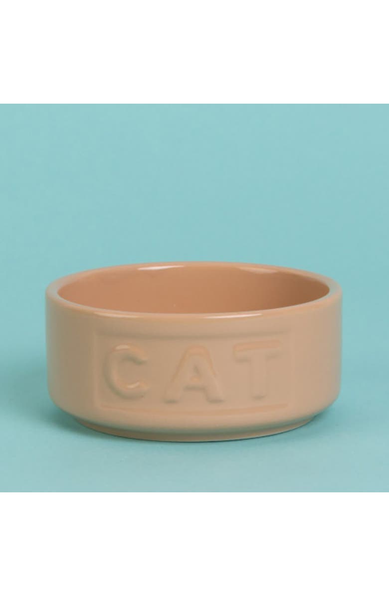 MASON CASH 5.2 Inch Cane Cat Food and Water Bowl, Alternate, color, Brown