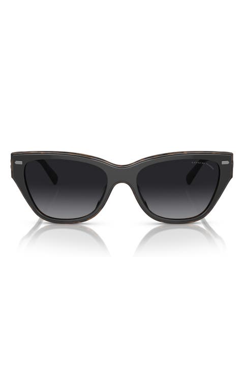 56mm Gradient Cat Eye Sunglasses