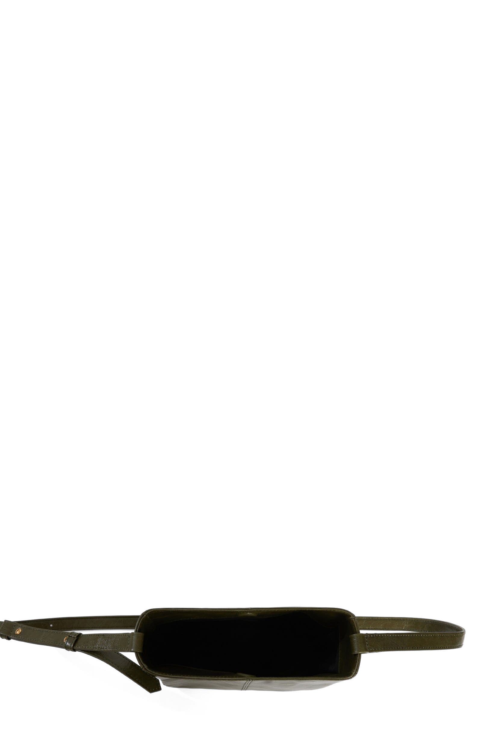 Ruby Adjustable Leather Crossbody, Alternate, color, Olive