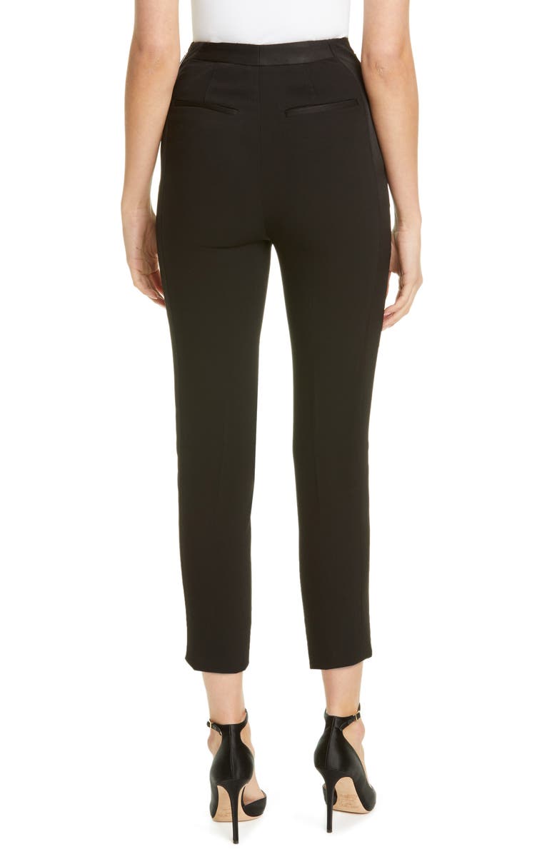 Jason Wu Collection Cummerbund Crop Tuxedo Pants, Alternate, color, 