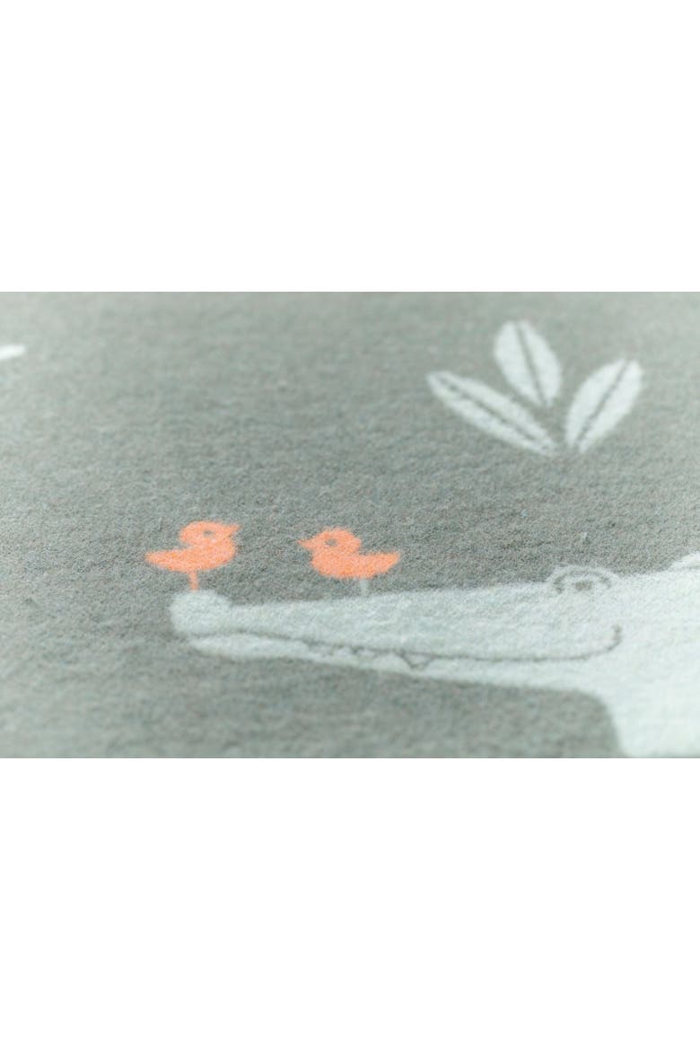 Juwel Crocodiles Allover Baby Blanket, Alternate, color, Green