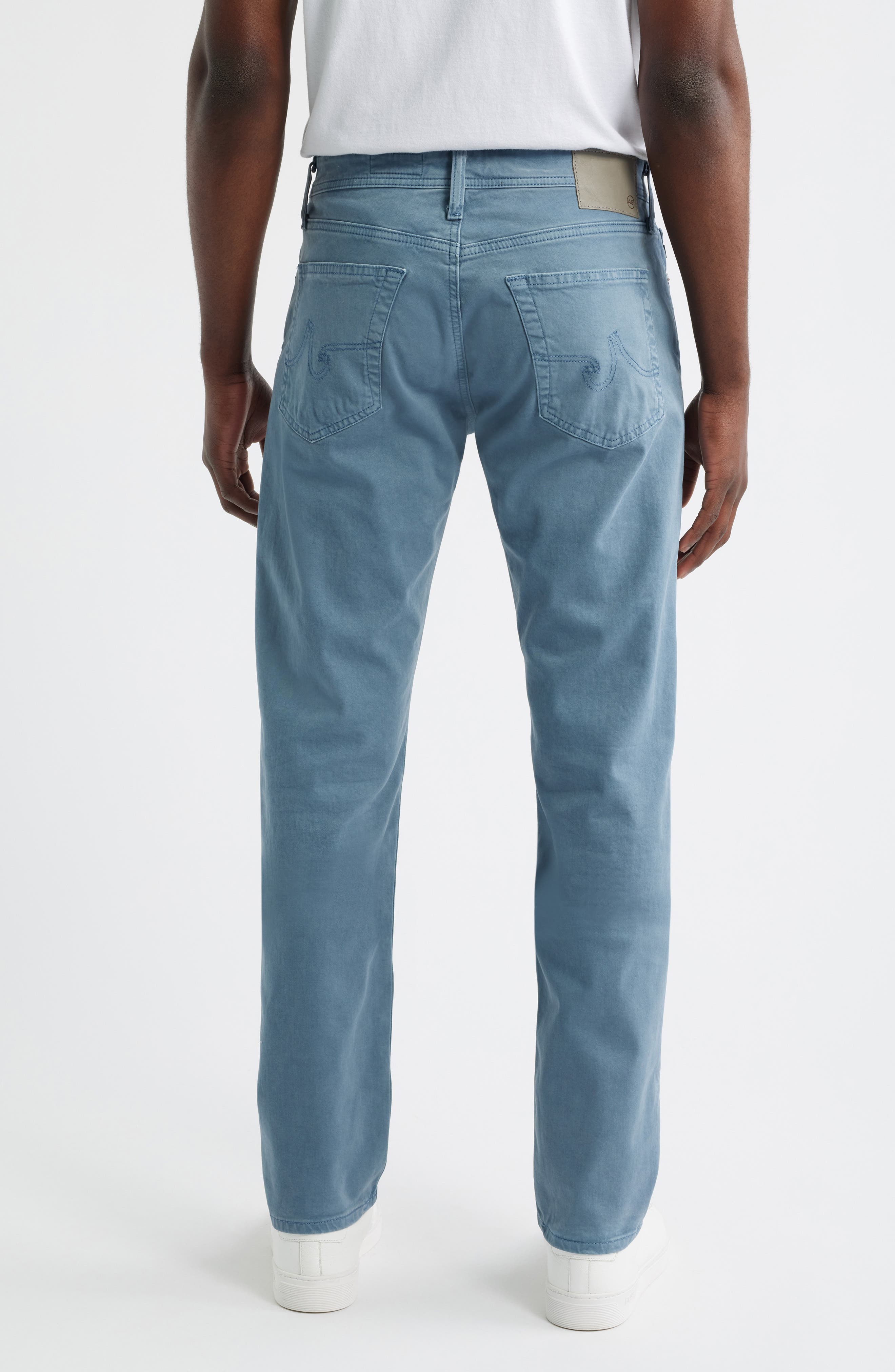 Everett Stretch Sateen Slim Straight Pants - image 2