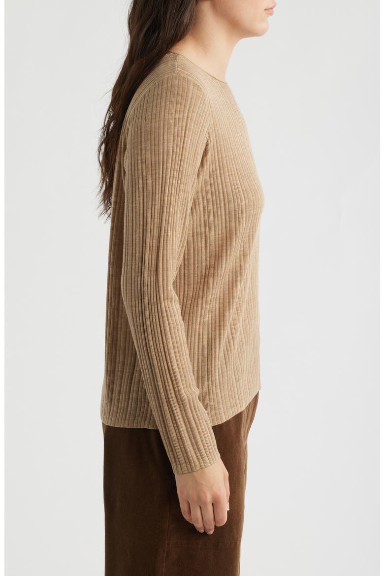 Merino Wool Sweater, Alternate, color, BISCUIT