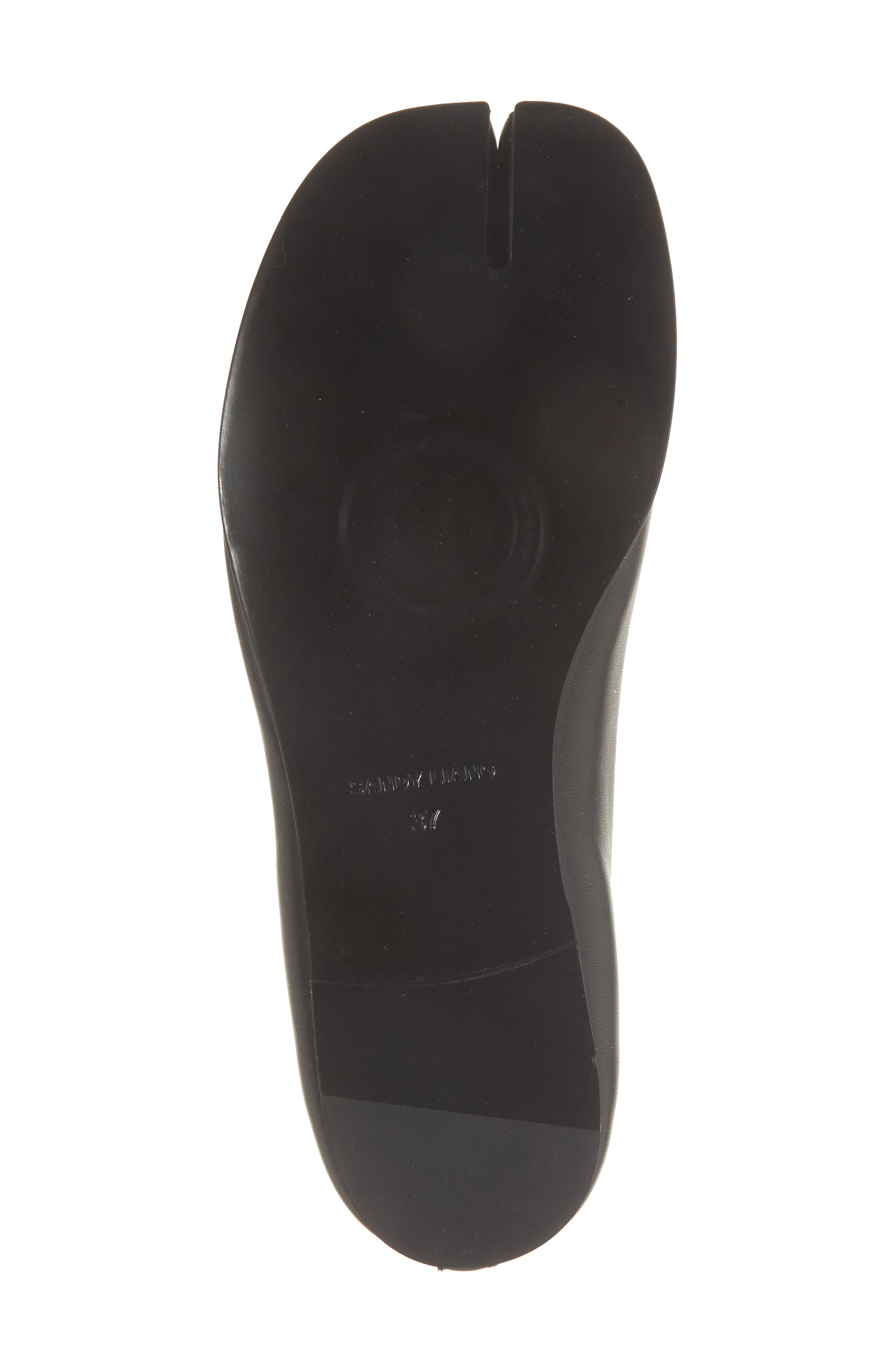 Sandy Liang Split Toe Ballet Flat, Alternate, color, Black