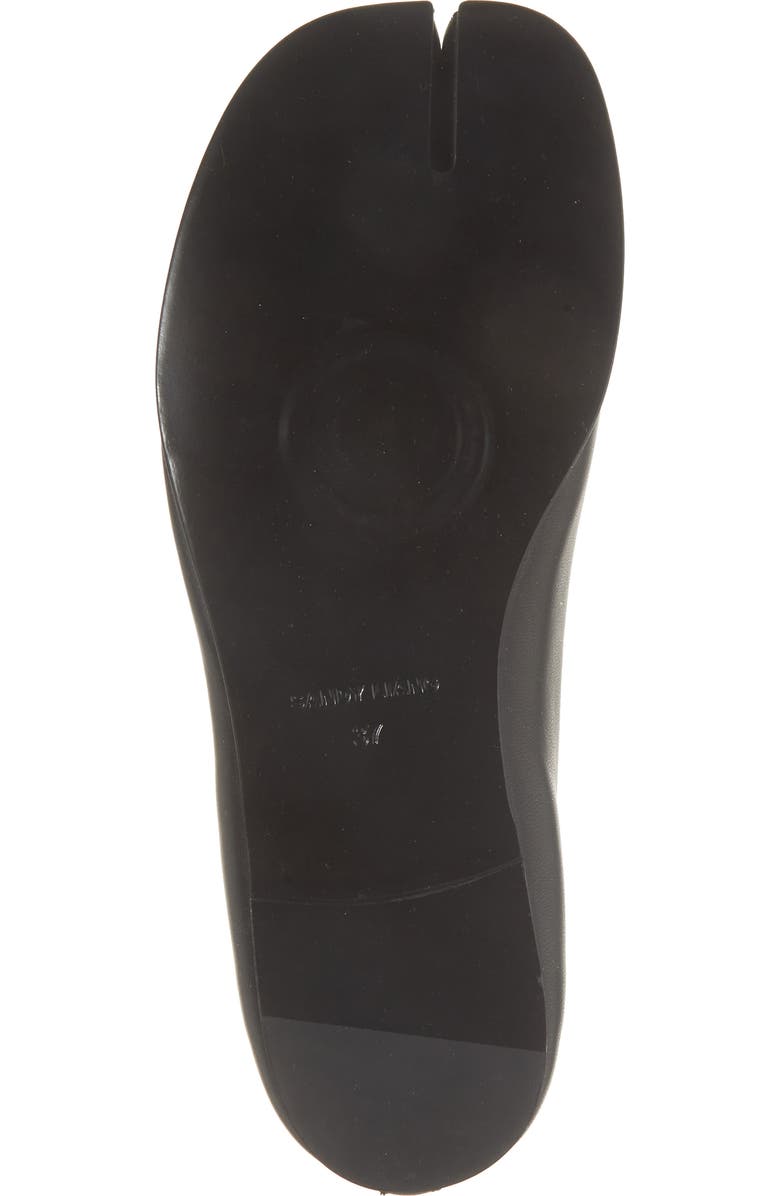 Sandy Liang Split Toe Ballet Flat, Alternate, color, Black